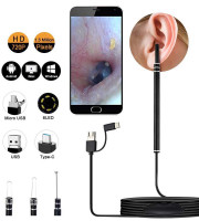 Ear Cleaning Camera Otoscope, Endoscope, 3 in 1 Ear Wax Removal