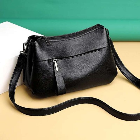Crossbody artificial leather ( black colour)