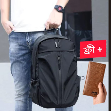 Waterproof Multi-Functional Laptop Backpack With Free Wallet