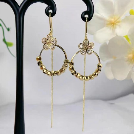 Jahlar Flower Chain Earrings