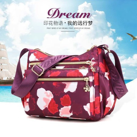 ( Light Maroon colour ) Korean travel shoulder bag