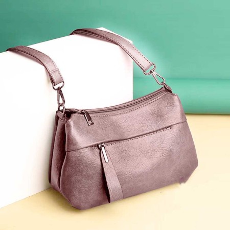 Crossbody artificial leather ( cream color )