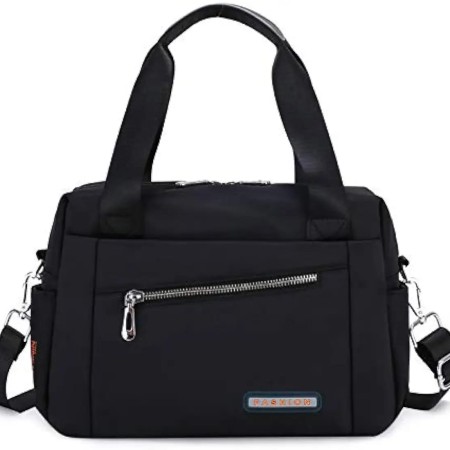 Luxury Bag Waterproof Nylon Shoulder Ladies Travel Crossbody ( Black Color)